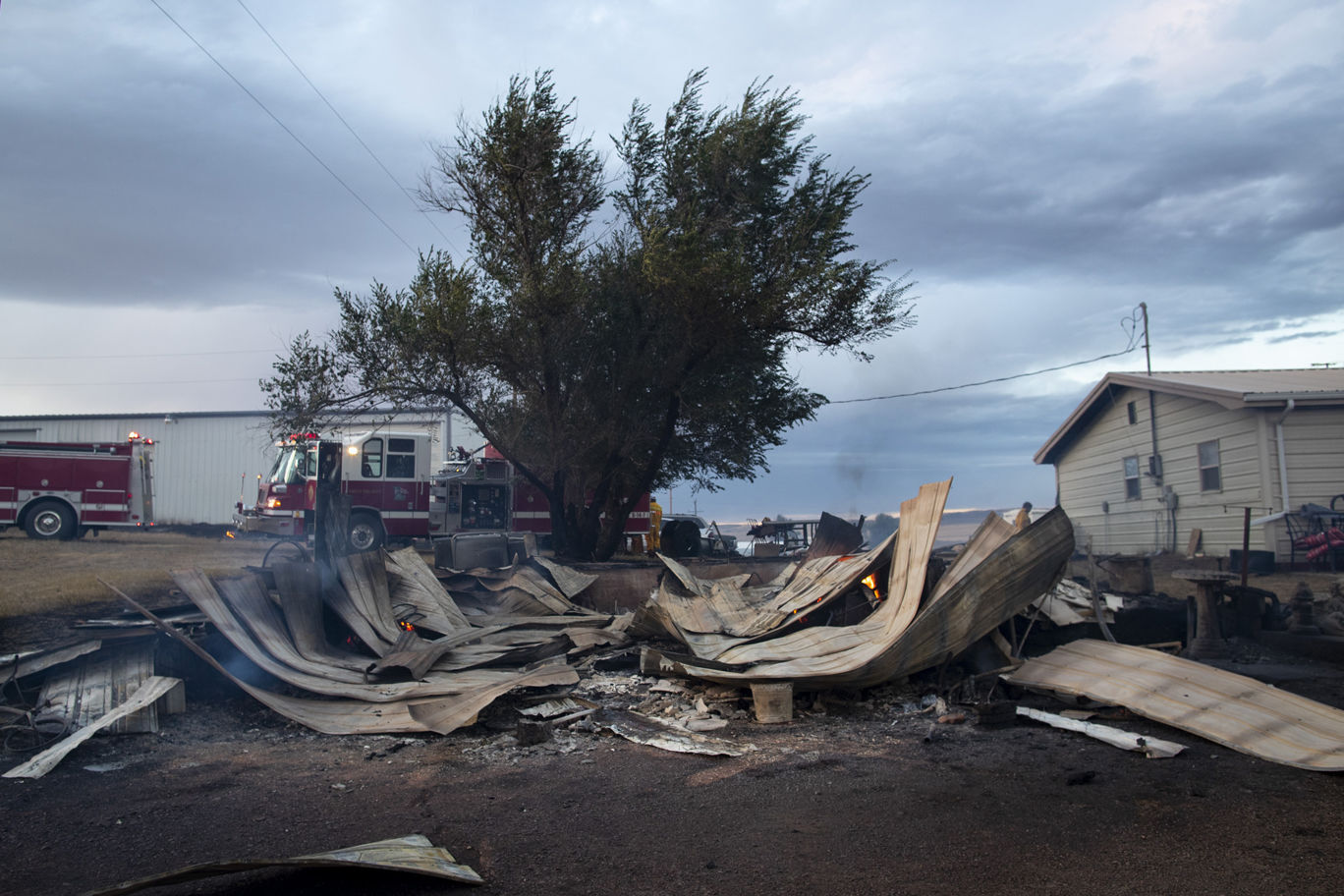 Huff fire